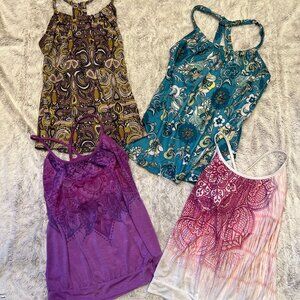 Lot of 4 Prana Tanks, Fit Like Mediums